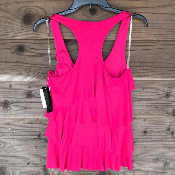 iNg Collection Ruffle Rose Appliqué Racerback Tank - Picture 6 of 8